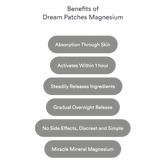 Patches Dream Magnesium – Relaxamento Profundo e Suporte para Sono Reparador