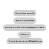 Patches Anti-Mosquito – Proteção Natural de Longa Duração sem DEET