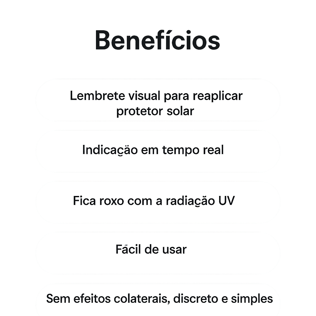 Sun Patches – Indicador UV para Reaplicar Protetor Solar