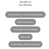 Sun Patches – Indicador UV para Reaplicar Protetor Solar
